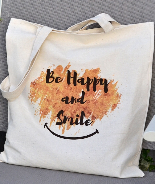 Tote Bag - Be Happy and Smile