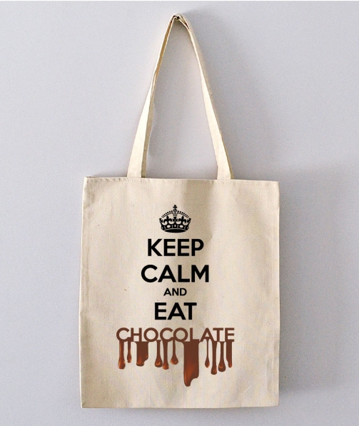 Tote Bag - Keep calm and eat chocolate